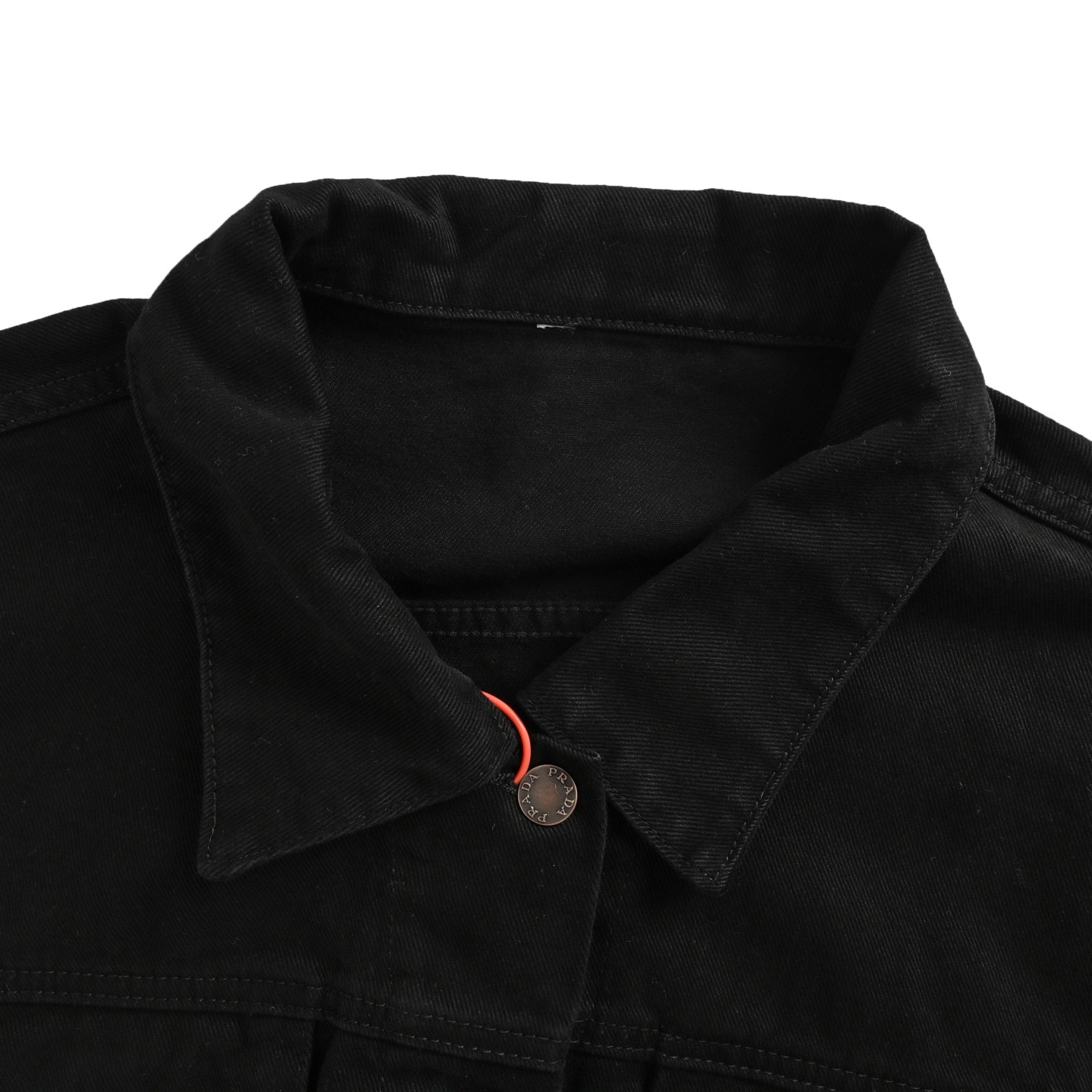 Prada/普拉达 25ss 下摆三角标徽标牛仔外套-Chinese UA Cheap High Quatity Brand Clothes Bags handbags Sneakers wholesale wholesaler seller from China Factory suppliers Fashion Clothing Shoes best Quality Beautiful Price Prada/普拉达 25ss 下摆三角标徽标牛仔外套