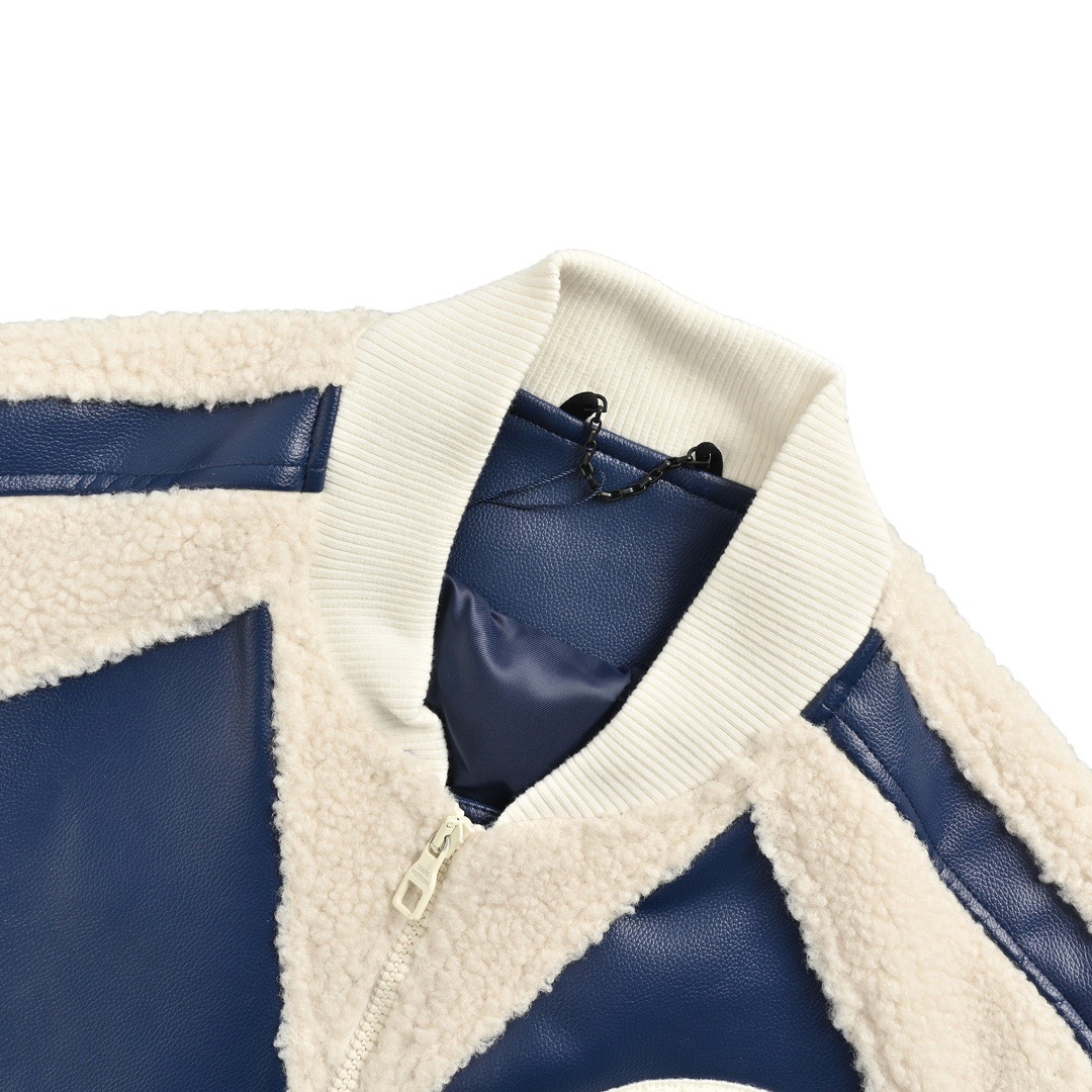 Louis Vuitton/路易威登 23Fw 贴布老花羊羔绒拼接棒球服外套-Chinese UA Cheap High Quatity Brand Clothes Bags handbags Sneakers wholesale wholesaler seller from China Factory suppliers Fashion Clothing Shoes best Quality Beautiful Price Louis Vuitton/路易威登 23Fw 贴布老花羊羔绒拼接棒球服外套