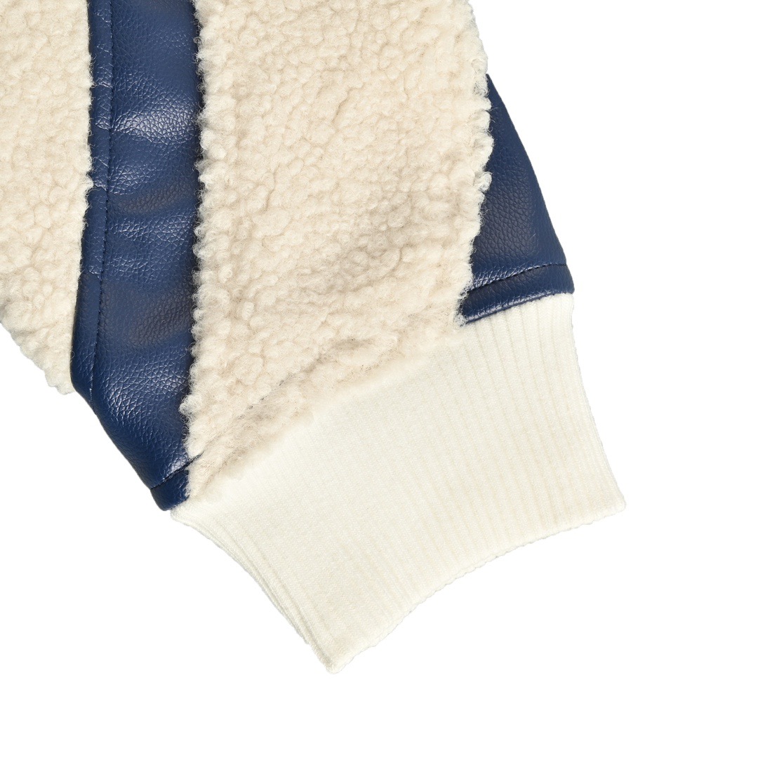 Louis Vuitton/路易威登 23Fw 贴布老花羊羔绒拼接棒球服外套-Chinese UA Cheap High Quatity Brand Clothes Bags handbags Sneakers wholesale wholesaler seller from China Factory suppliers Fashion Clothing Shoes best Quality Beautiful Price Louis Vuitton/路易威登 23Fw 贴布老花羊羔绒拼接棒球服外套