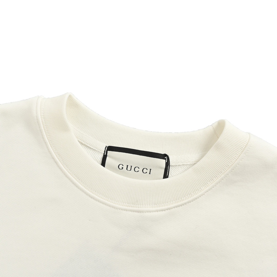 Gucci/古驰 24Fw 手绘涂鸦字母logo圆领卫衣-Chinese UA Cheap High Quatity Brand Clothes Bags handbags Sneakers wholesale wholesaler seller from China Factory suppliers Fashion Clothing Shoes best Quality Beautiful Price Gucci/古驰 24Fw 手绘涂鸦字母logo圆领卫衣