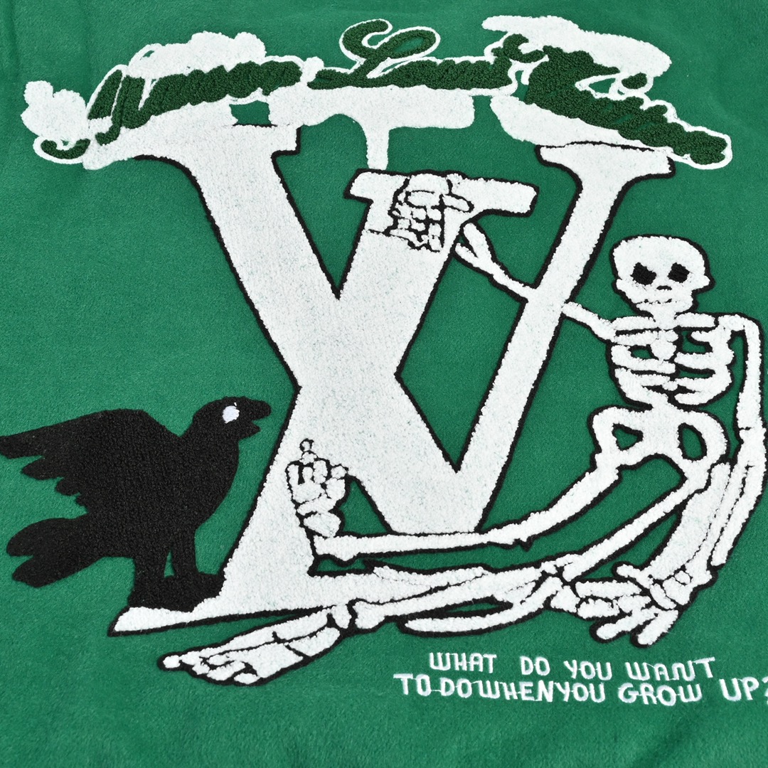 Louis Vuitton/路易威登 21ss 绿野仙踪棒球服夹克外套-Chinese UA Cheap High Quatity Brand Clothes Bags handbags Sneakers wholesale wholesaler seller from China Factory suppliers Fashion Clothing Shoes best Quality Beautiful Price Louis Vuitton/路易威登 21ss 绿野仙踪棒球服夹克外套