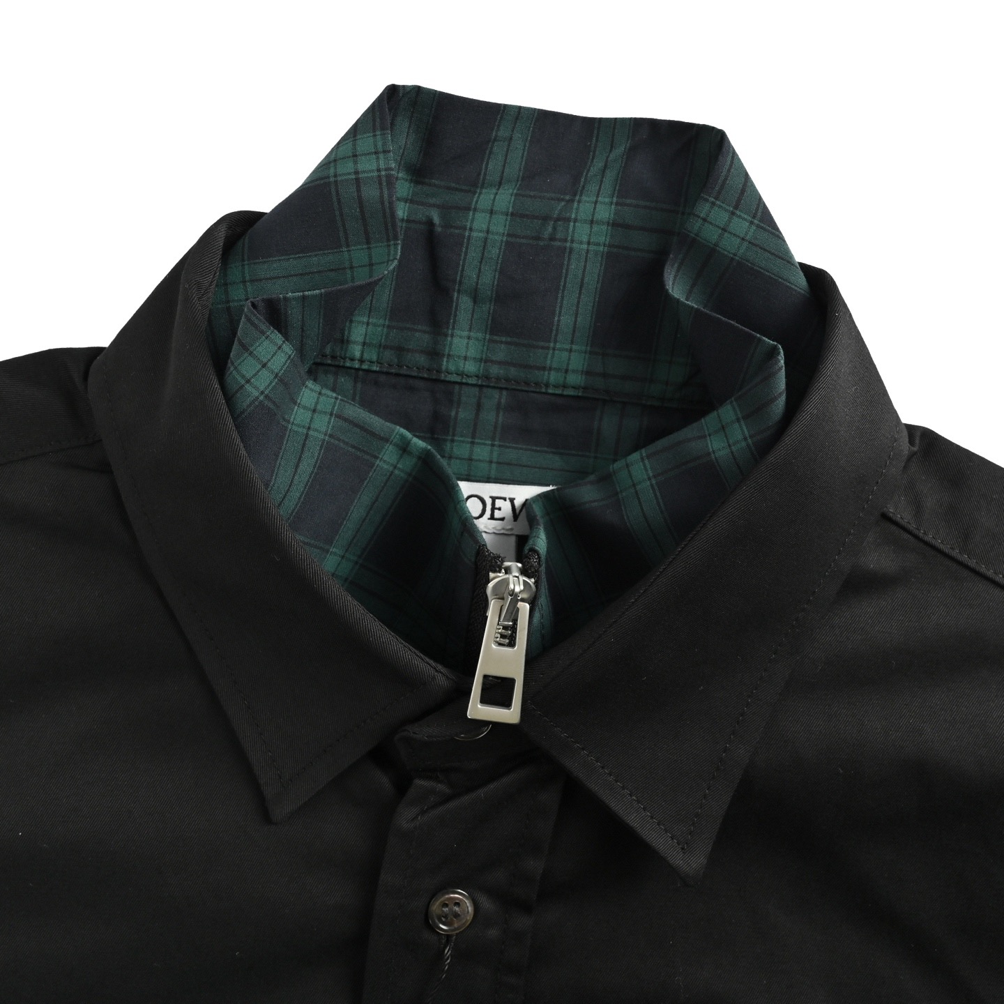 Loewe/罗意威 25ss 内里格纹拉链拼接假两件夹克外套-Chinese UA Cheap High Quatity Brand Clothes Bags handbags Sneakers wholesale wholesaler seller from China Factory suppliers Fashion Clothing Shoes best Quality Beautiful Price Loewe/罗意威 25ss 内里格纹拉链拼接假两件夹克外套