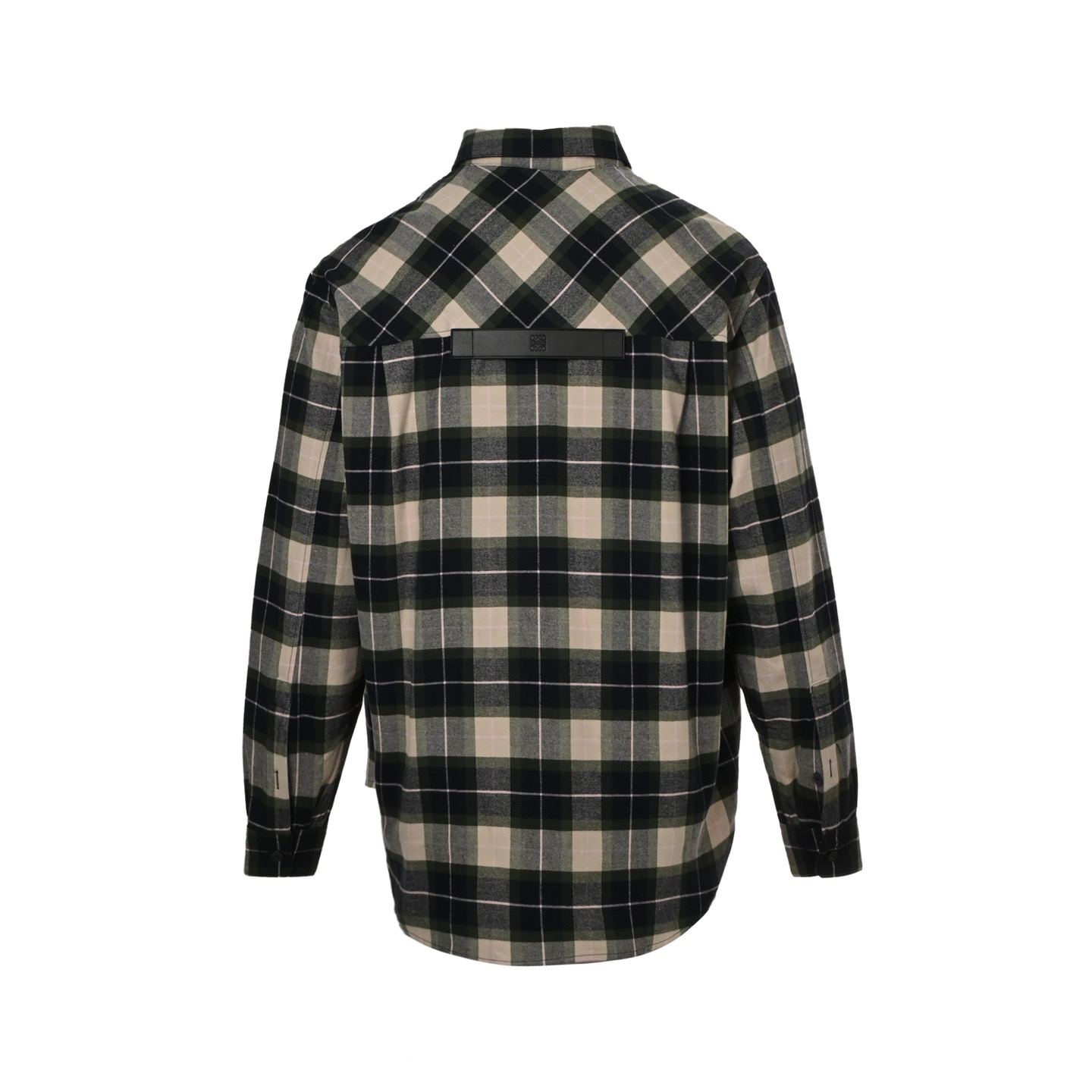 Loewe/罗意威 25ss 袖口皮革格纹衬衫外套-Chinese UA Cheap High Quatity Brand Clothes Bags handbags Sneakers wholesale wholesaler seller from China Factory suppliers Fashion Clothing Shoes best Quality Beautiful Price Loewe/罗意威 25ss 袖口皮革格纹衬衫外套