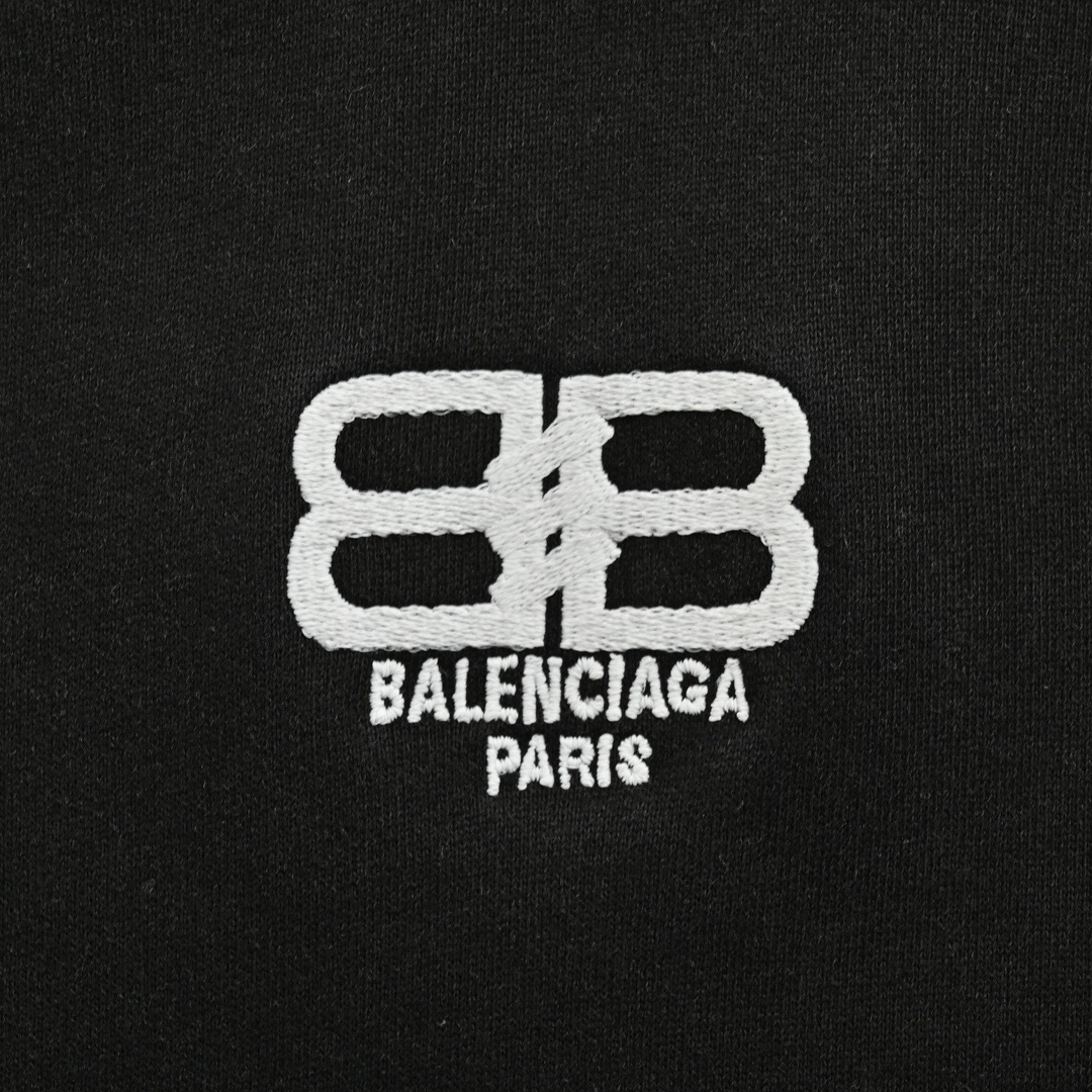 Balenciaga/巴黎世家 双B刺绣水洗连帽卫衣
