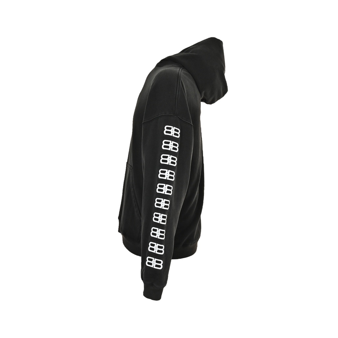 Balenciaga/巴黎世家 双B刺绣水洗连帽卫衣