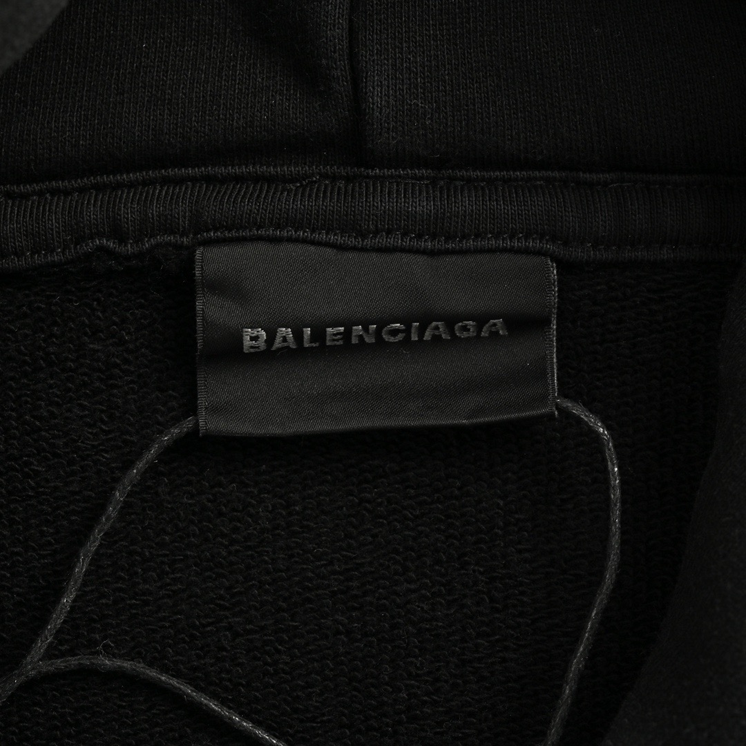 Balenciaga/巴黎世家 双B刺绣水洗连帽卫衣