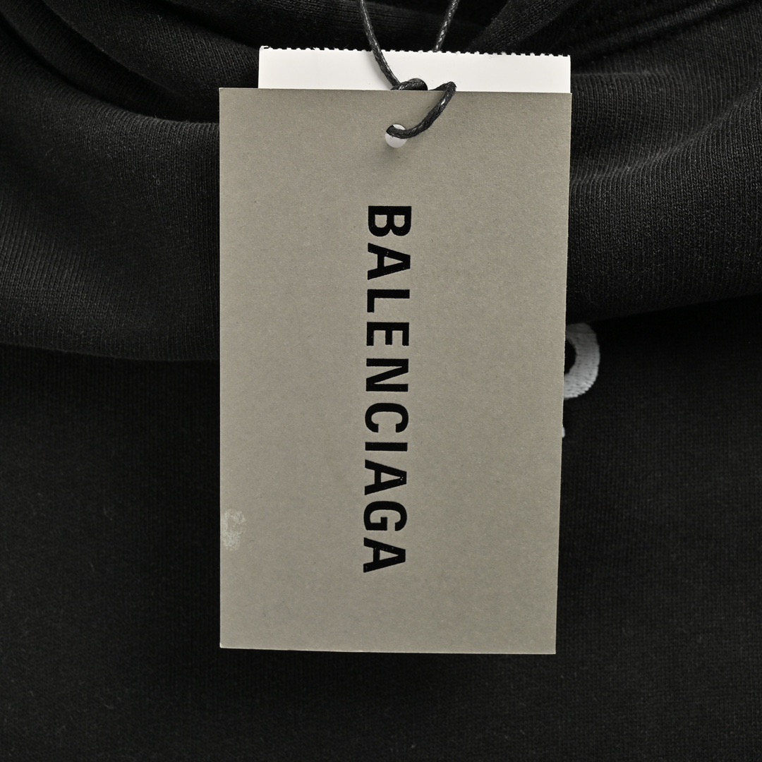 Balenciaga/巴黎世家 双B刺绣水洗连帽卫衣