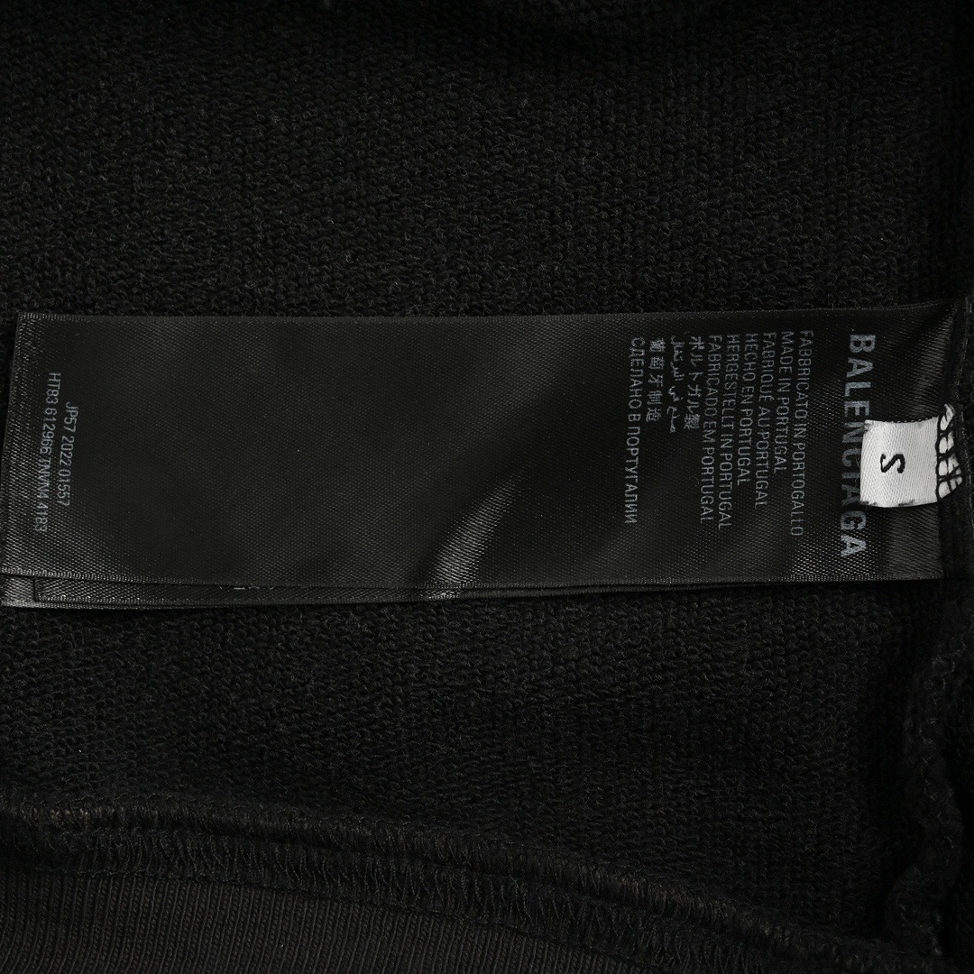 Balenciaga/巴黎世家 双B刺绣水洗连帽卫衣