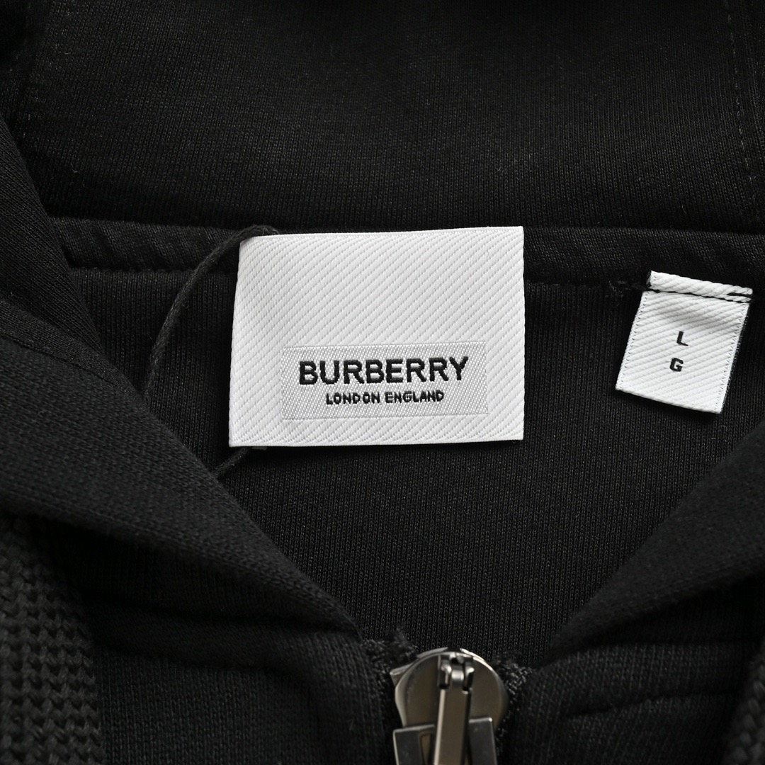 Burberry/巴宝莉 23Fw 刺绣战马logo拉链卫衣外套