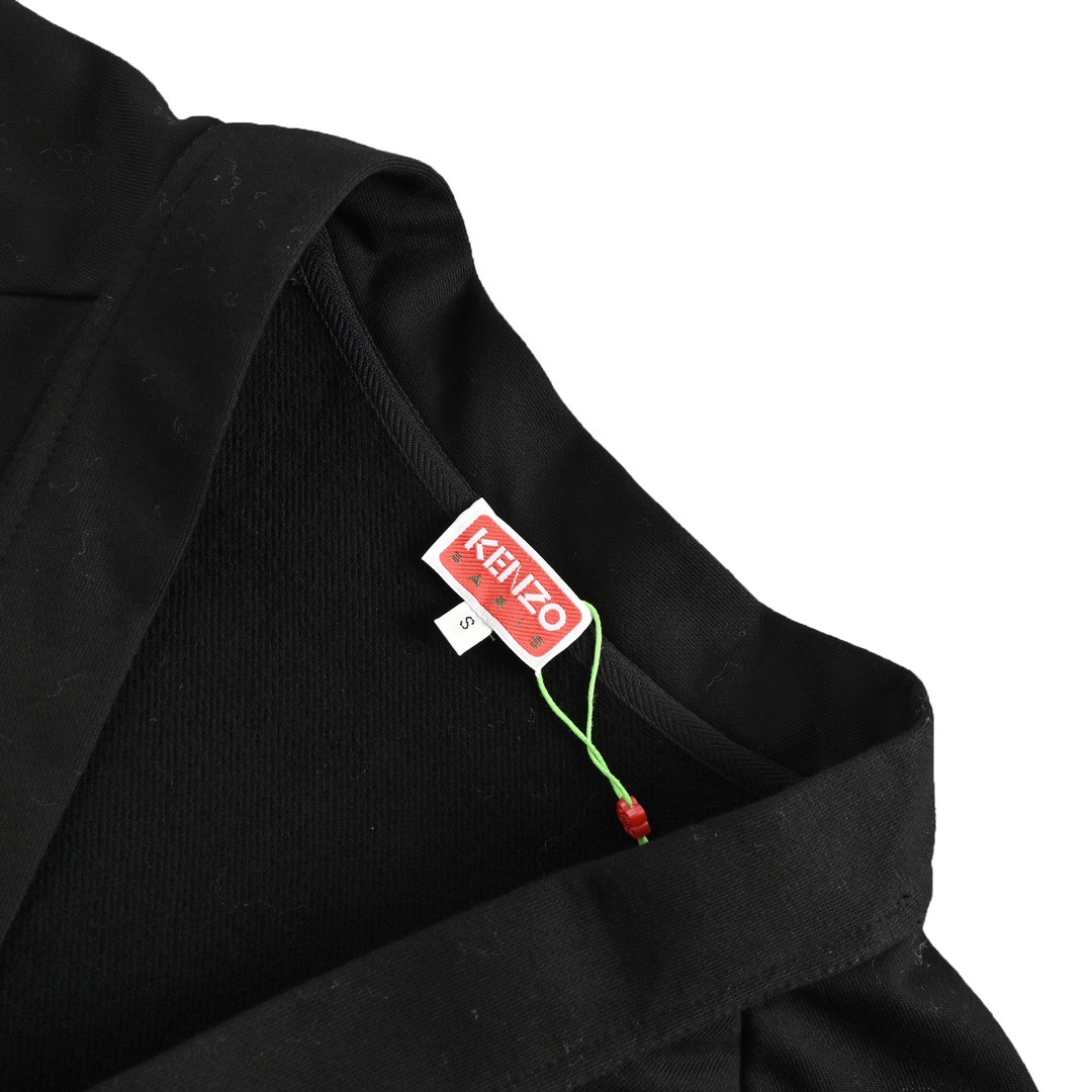 Kenzo/高田贤三 23Fw 老虎花朵植绒图案卫衣开衫