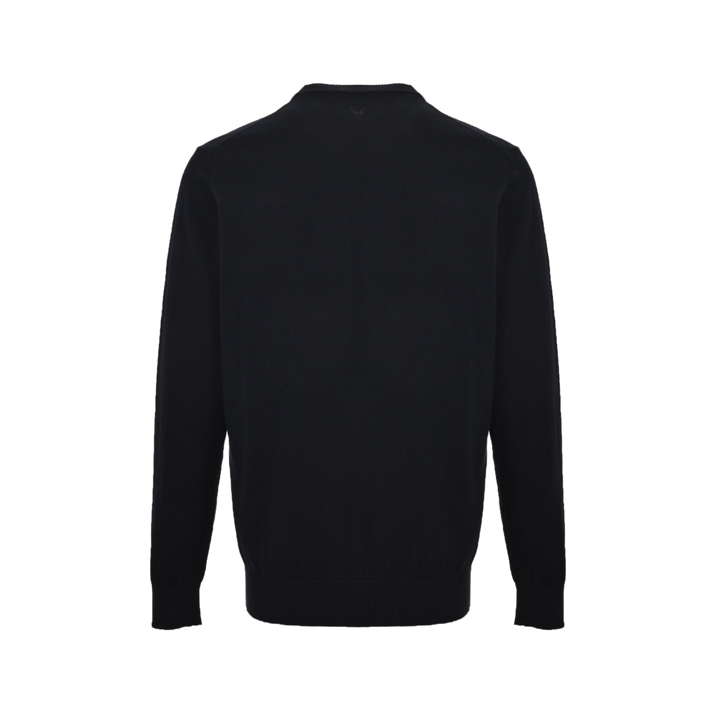 Fendi/芬迪 24Fw 浮雕口袋海军蓝圆领毛衣