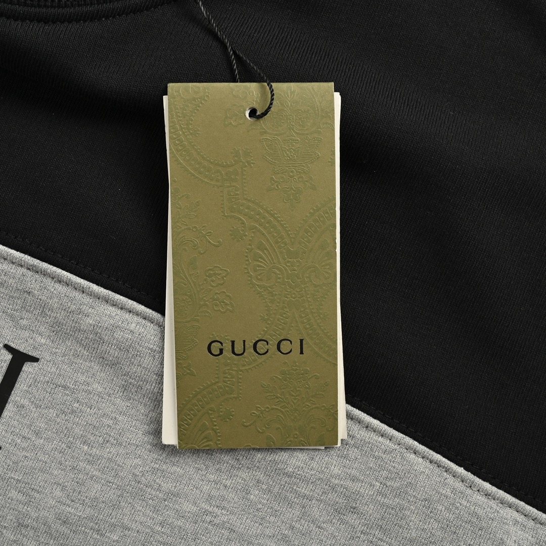 Gucci/古驰 24Fw 双G字母拼色圆领卫衣-Chinese UA Cheap High Quatity Brand Clothes Bags handbags Sneakers wholesale wholesaler seller from China Factory suppliers Fashion Clothing Shoes best Quality Beautiful Price Gucci/古驰 24Fw 双G字母拼色圆领卫衣