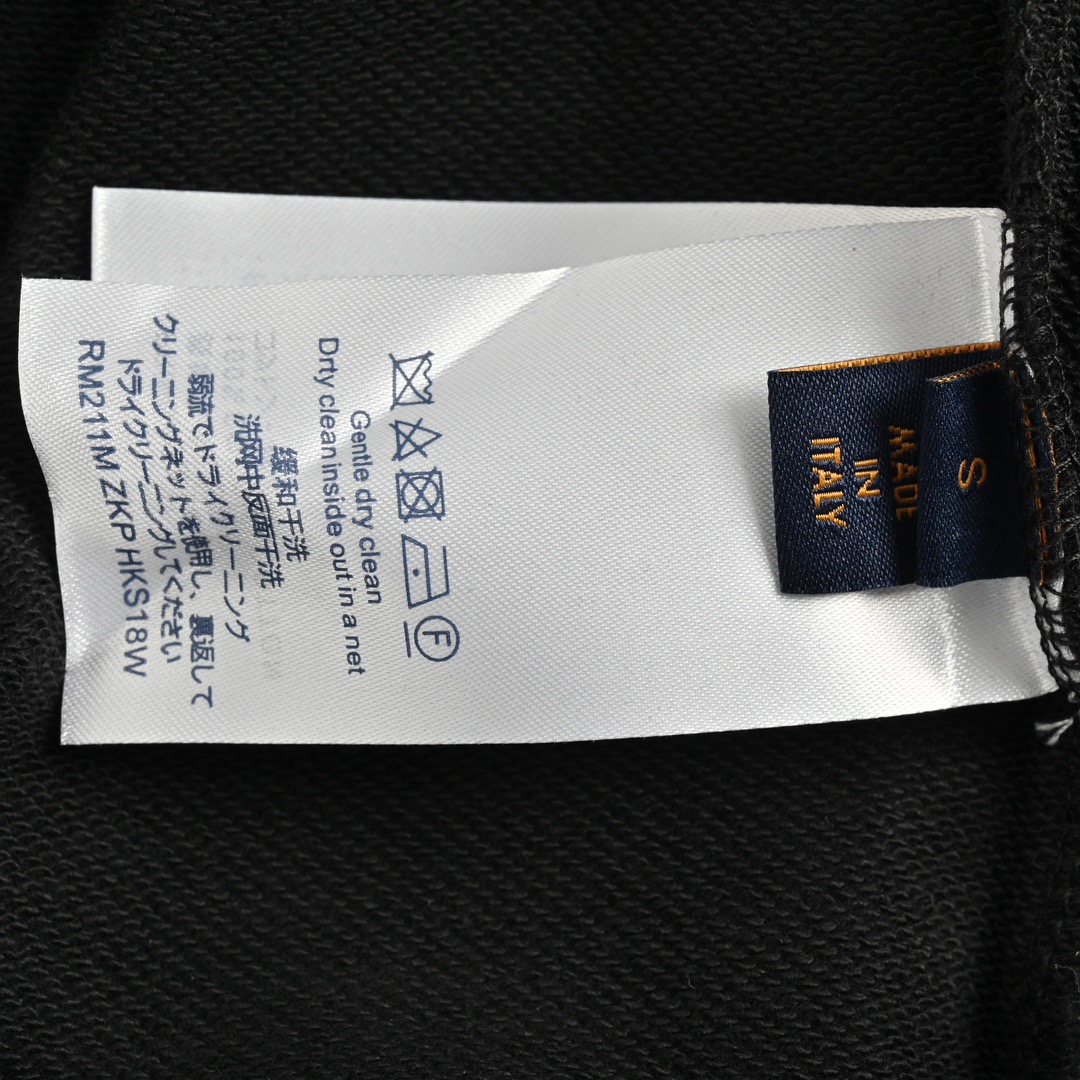 Louis Vuitton/路易威登 24Fw 皮标字母刺绣圆领卫衣