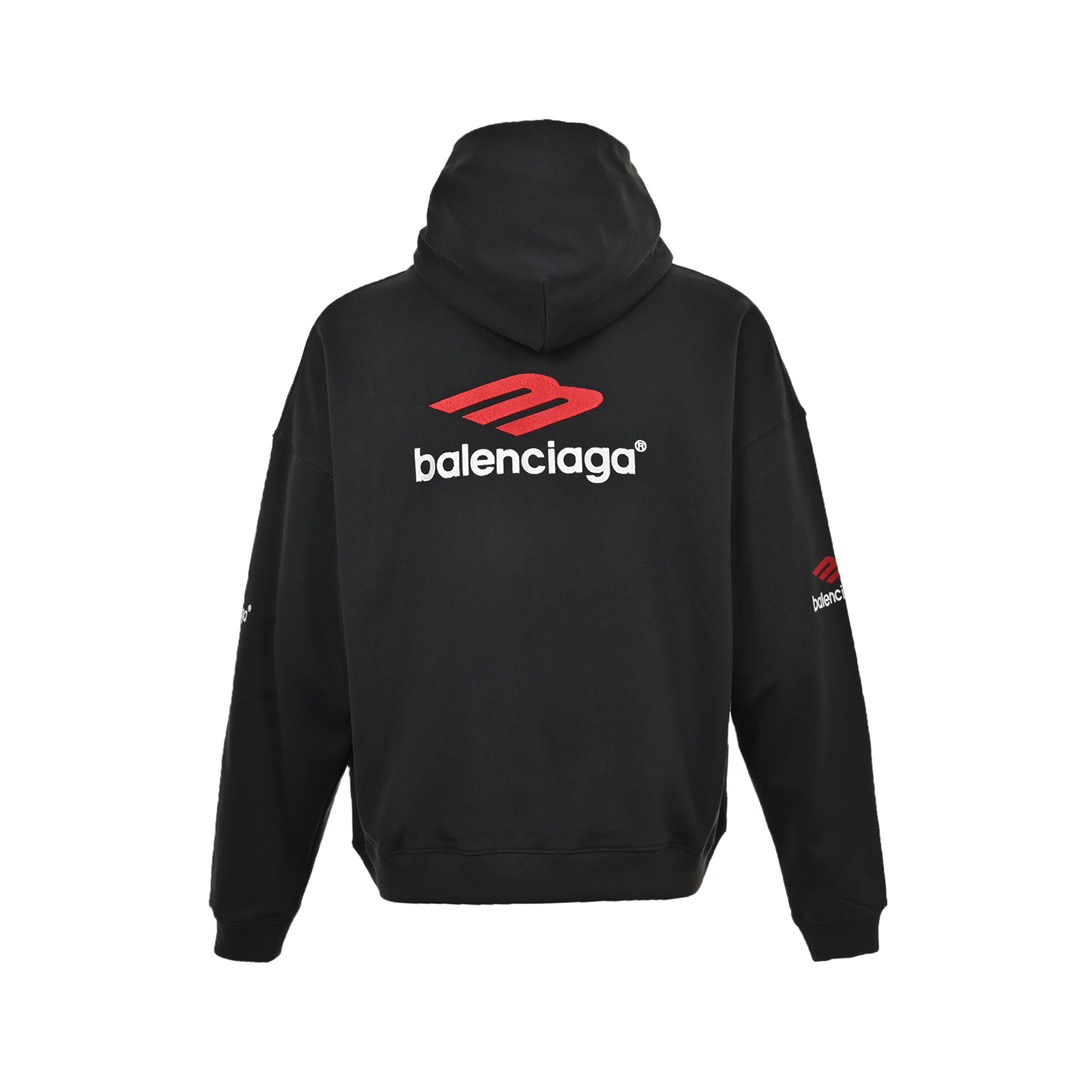 Balenciaga/巴黎世家 3B SPORTS ICON刺绣连帽卫衣