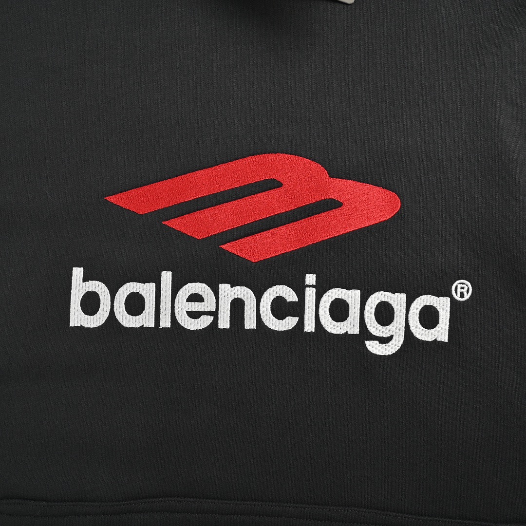 Balenciaga/巴黎世家 3B SPORTS ICON刺绣连帽卫衣