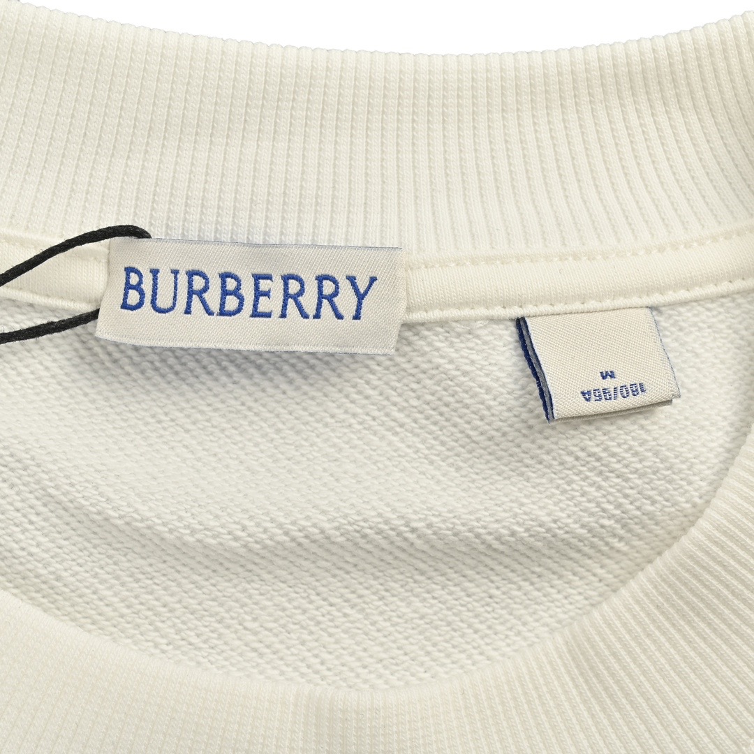 Burberry/巴宝莉 24Fw 下摆刺绣战马圆领卫衣