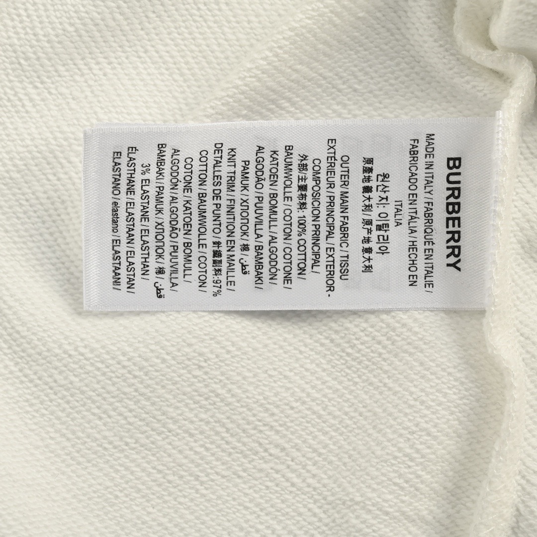 Burberry/巴宝莉 24Fw 下摆刺绣战马圆领卫衣