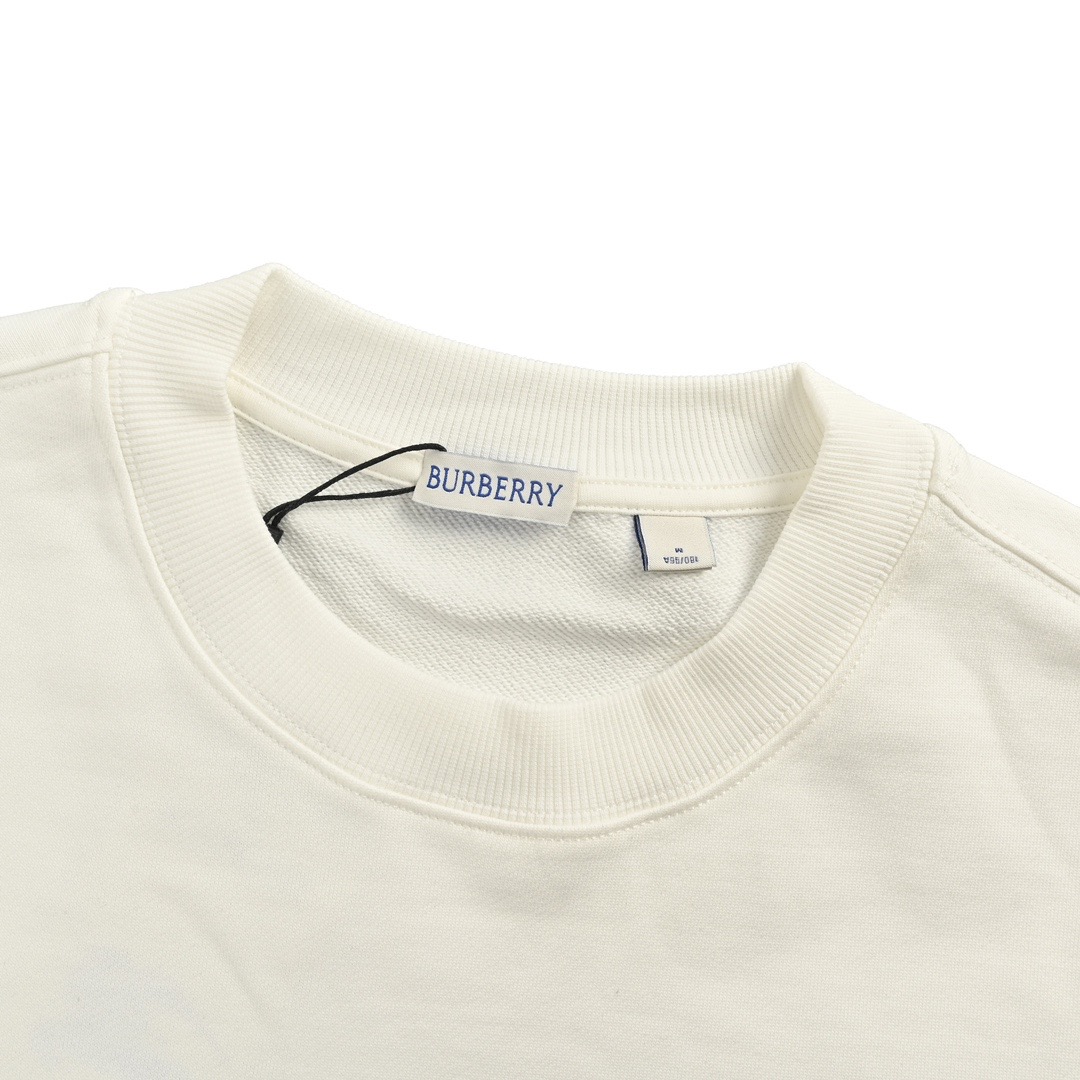 Burberry/巴宝莉 24Fw 下摆刺绣战马圆领卫衣