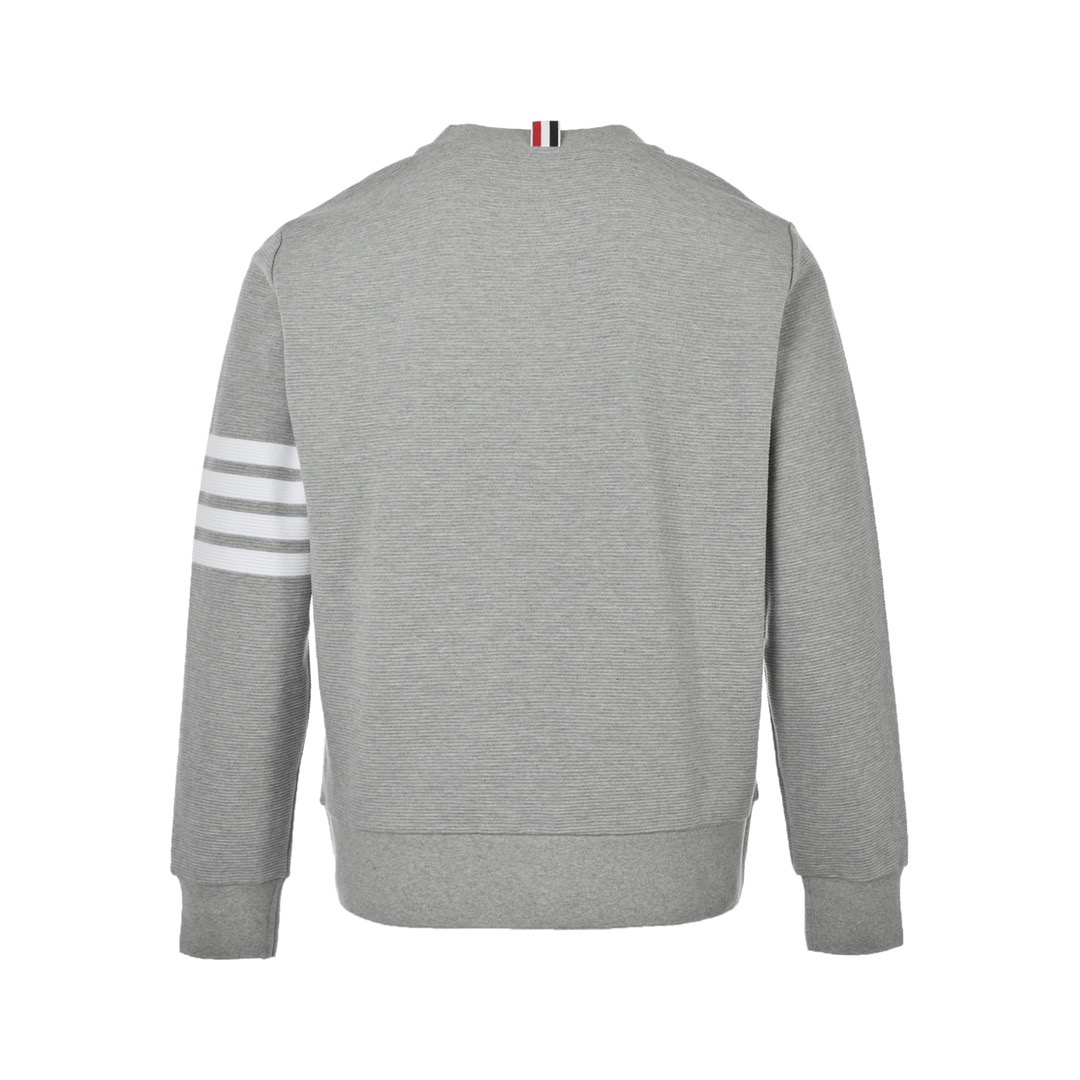 Thom Browne /汤姆布朗 23Fw 水波纹圆领卫衣