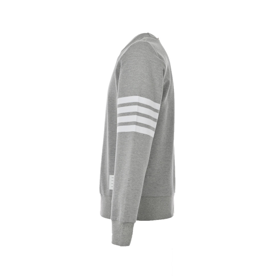 Thom Browne /汤姆布朗 23Fw 水波纹圆领卫衣