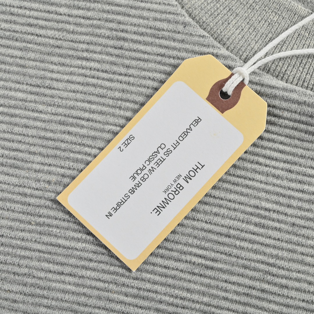 Thom Browne /汤姆布朗 23Fw 水波纹圆领卫衣