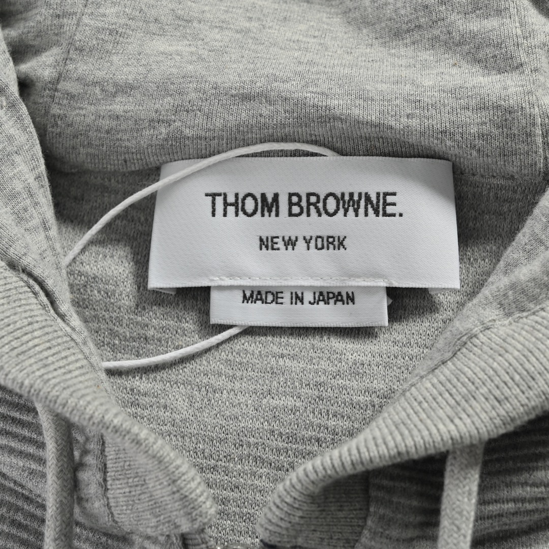 Thom Browne /汤姆布朗 22Fw 水波纹拉链卫衣外套