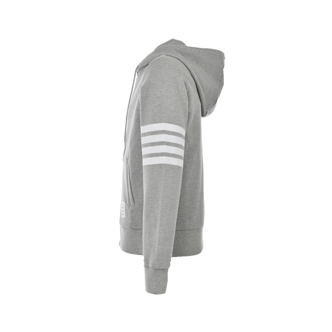 Thom Browne /汤姆布朗 22Fw 水波纹拉链卫衣外套