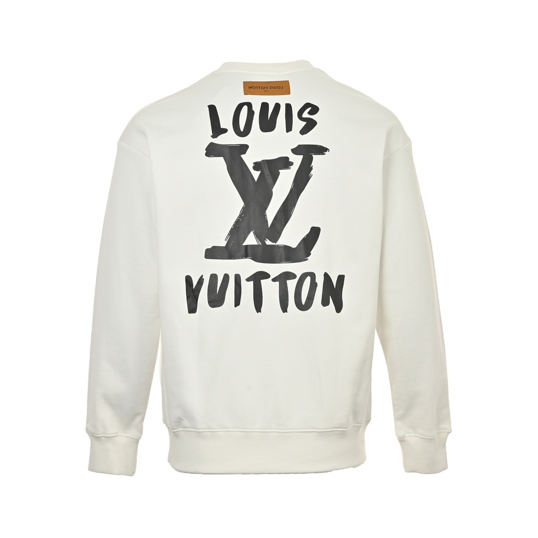 Louis Vuitton/路易威登 24Fw 手绘涂鸦字母logo圆领卫衣