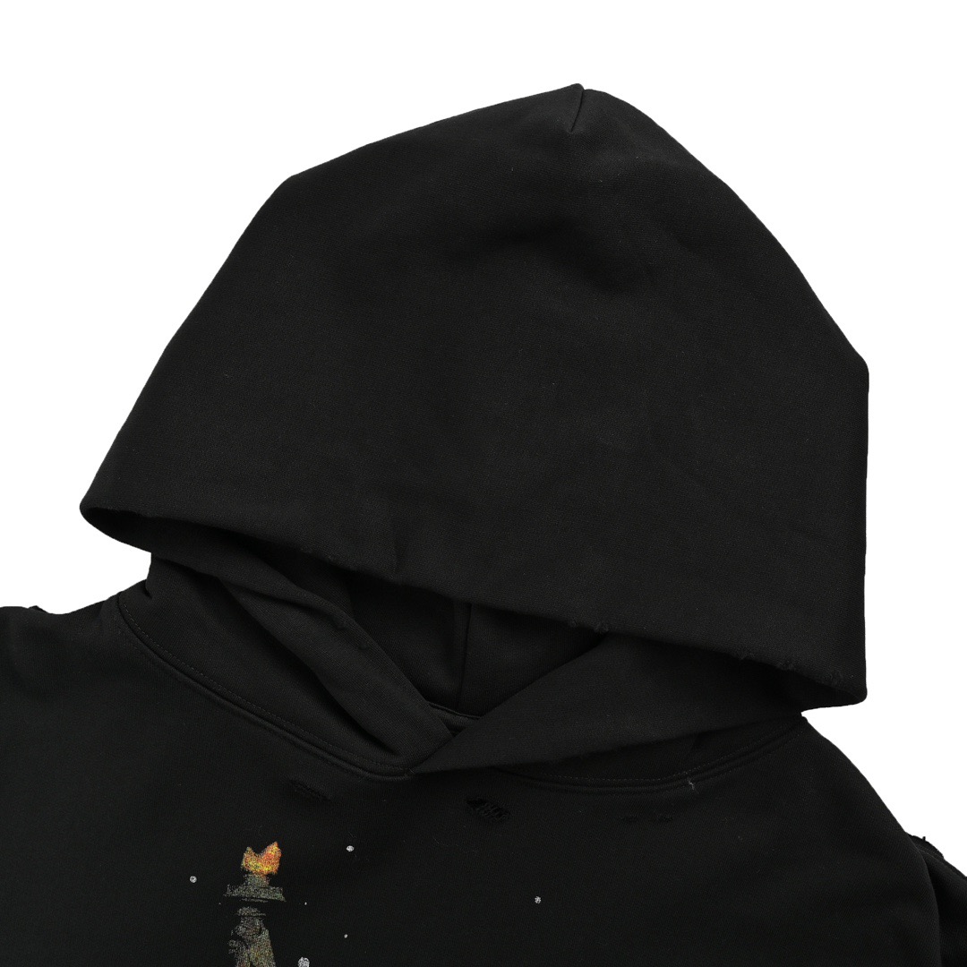 Balenciaga/巴黎世家 24Fw 自由女神印花连帽卫衣-Chinese UA Cheap High Quatity Brand Clothes Bags handbags Sneakers wholesale wholesaler seller from China Factory suppliers Fashion Clothing Shoes best Quality Beautiful Price Balenciaga/巴黎世家 24Fw 自由女神印花连帽卫衣