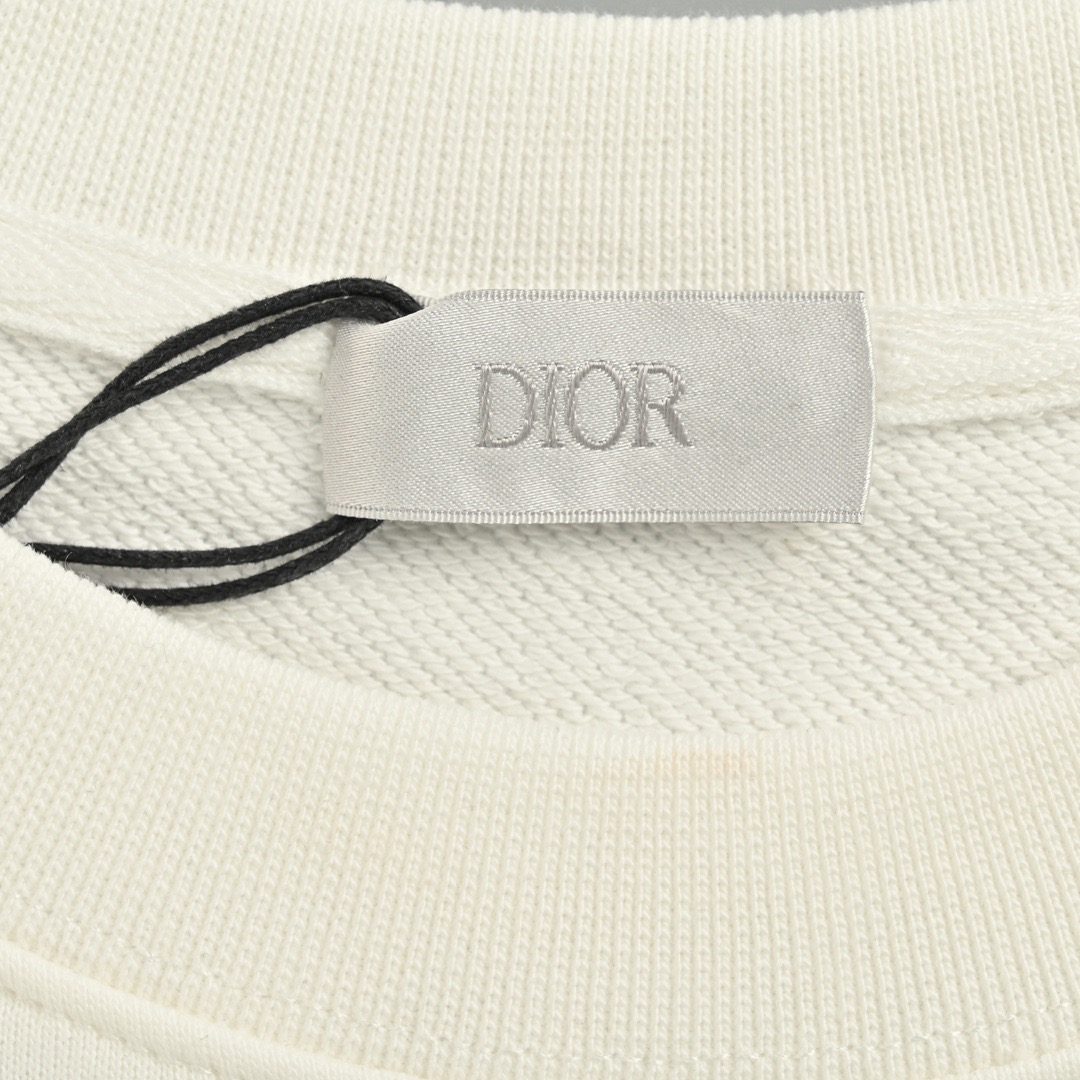 Dior/迪奥 24Fw 刺绣别针字母圆领卫衣 黑色 白色-Chinese UA Cheap High Quatity Brand Clothes Bags handbags Sneakers wholesale wholesaler seller from China Factory suppliers Fashion Clothing Shoes best Quality Beautiful Price Dior/迪奥 24Fw 刺绣别针字母圆领卫衣 黑色 白色