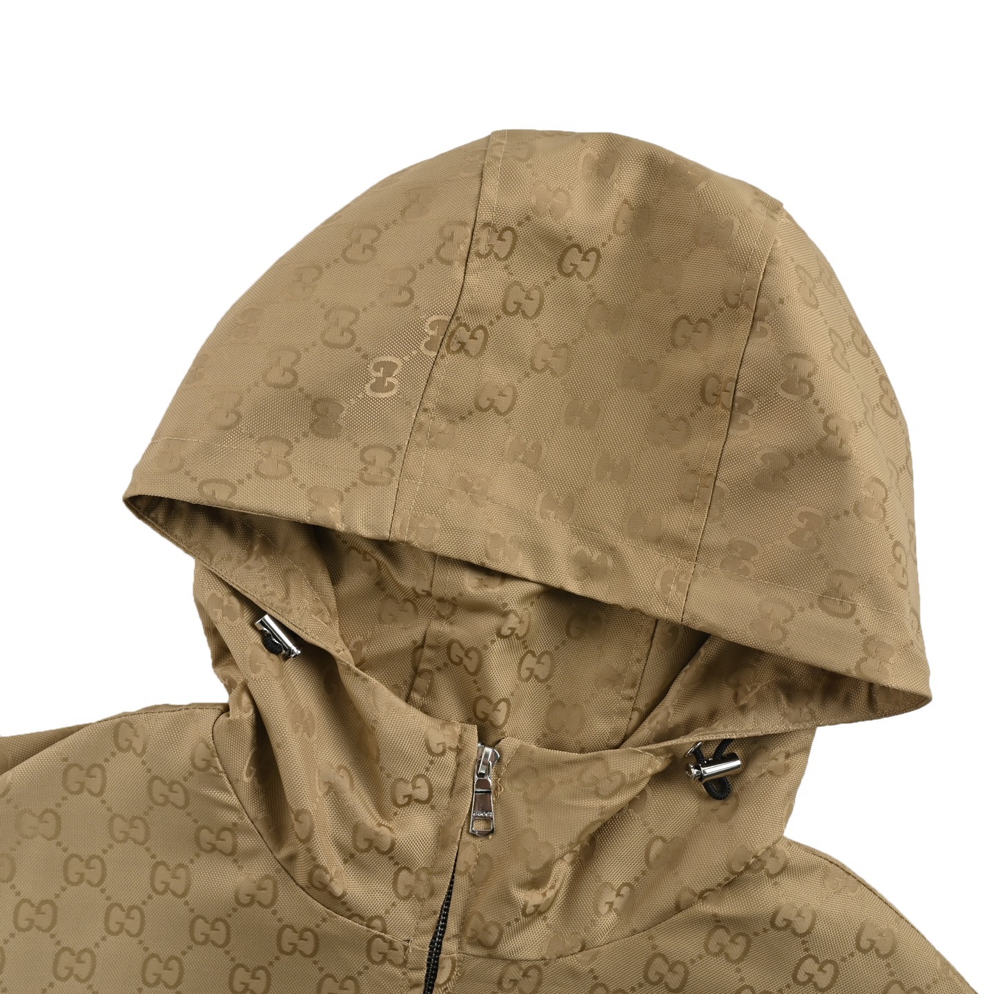 Gucci/古驰 24Fw 拼接满印老花连帽风衣外套-Chinese UA Cheap High Quatity Brand Clothes Bags handbags Sneakers wholesale wholesaler seller from China Factory suppliers Fashion Clothing Shoes best Quality Beautiful Price Gucci/古驰 24Fw 拼接满印老花连帽风衣外套