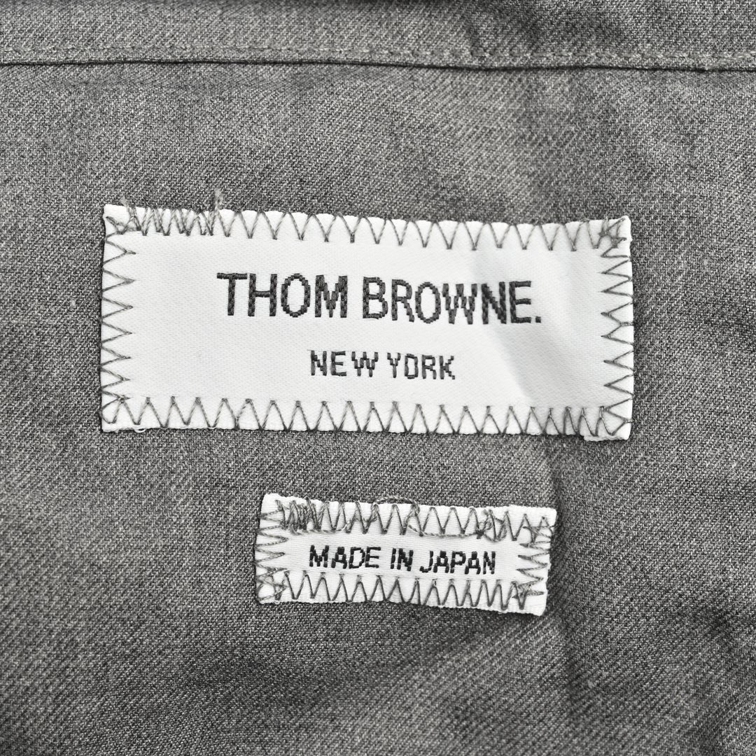 Thom Browne/汤姆布朗 色织四杠拉链风衣外套