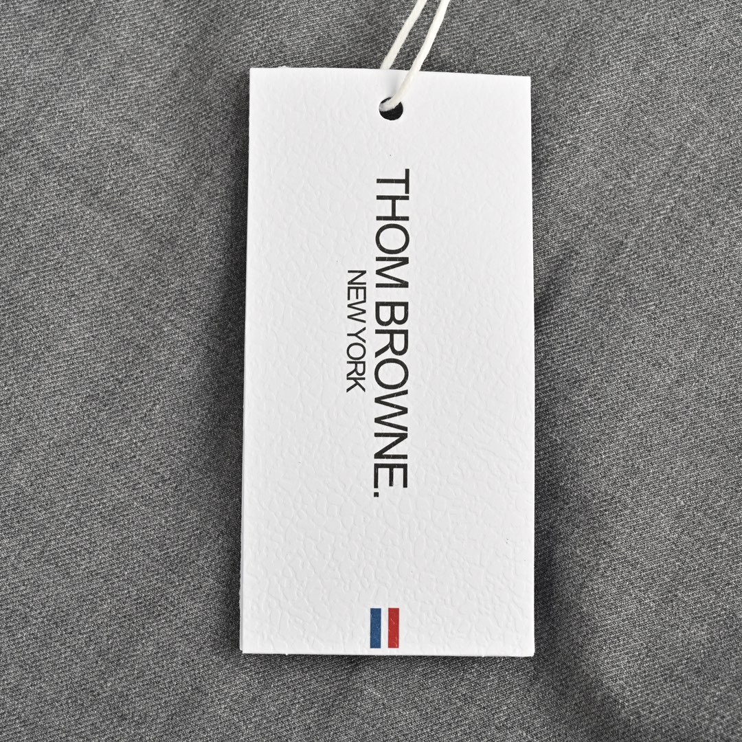 Thom Browne/汤姆布朗 色织四杠拉链风衣外套