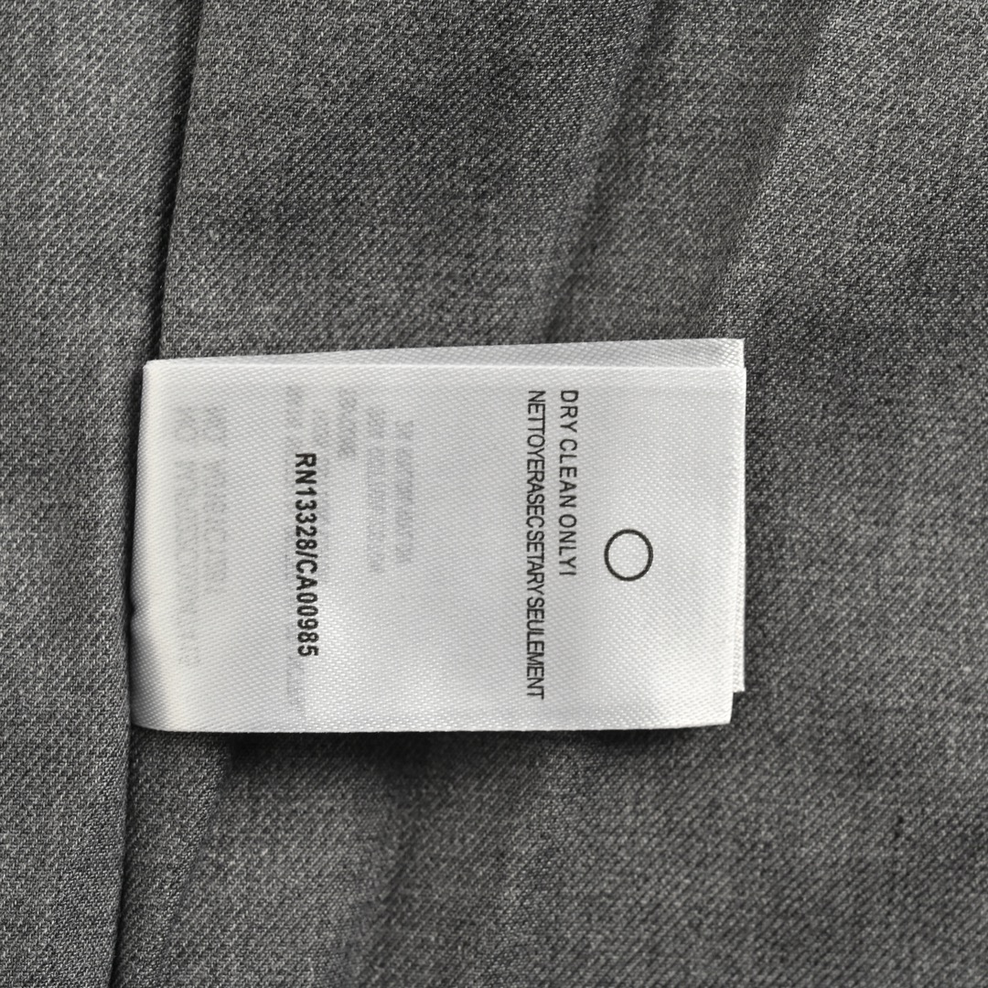 Thom Browne/汤姆布朗 色织四杠拉链风衣外套
