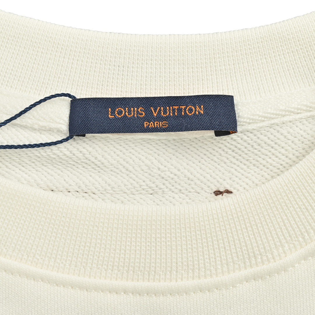 Louis Vuitton/路易威登 24Fw 经典刺绣四叶草logo圆领卫衣