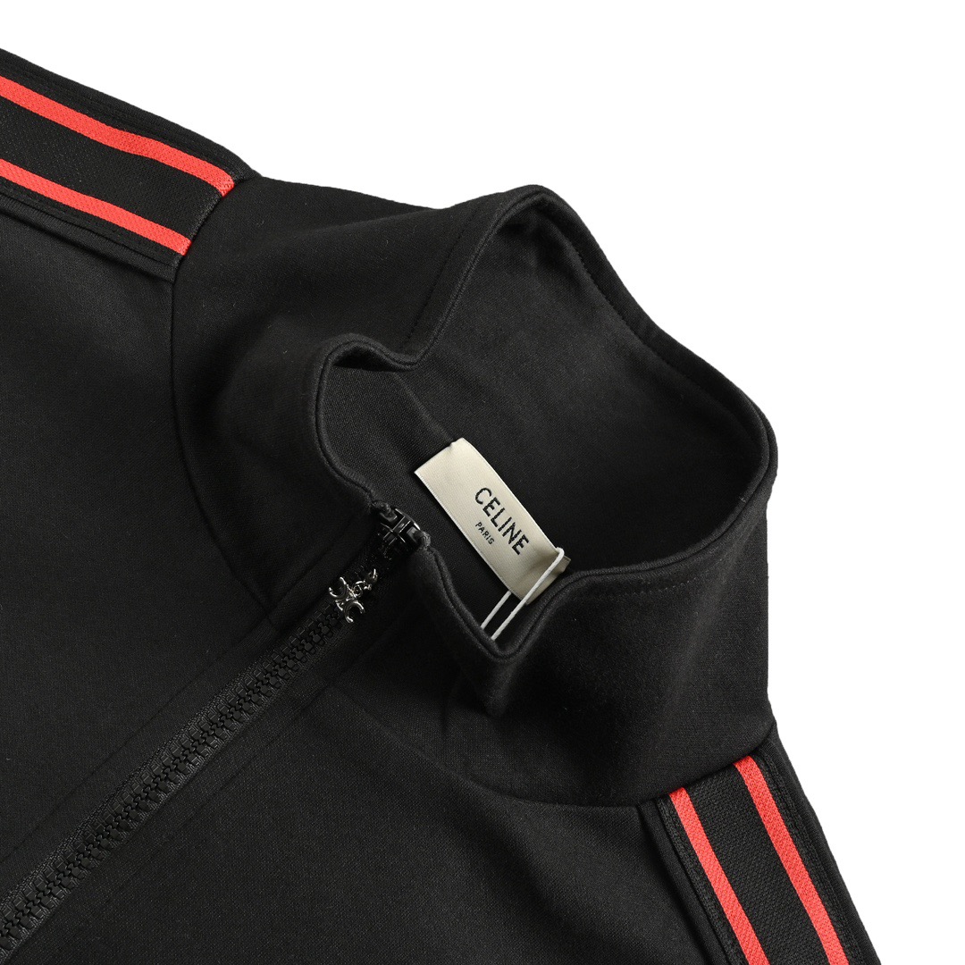 Celine/赛琳 23Fw 刺绣小标红边织带套装外套-Chinese UA Cheap High Quatity Brand Clothes Bags handbags Sneakers wholesale wholesaler seller from China Factory suppliers Fashion Clothing Shoes best Quality Beautiful Price Celine/赛琳 23Fw 刺绣小标红边织带套装外套