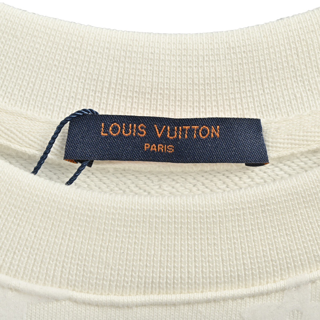 Louis Vuitton/路易威登 24Fw 满印老花植绒印花圆领卫衣-Chinese UA Cheap High Quatity Brand Clothes Bags handbags Sneakers wholesale wholesaler seller from China Factory suppliers Fashion Clothing Shoes best Quality Beautiful Price Louis Vuitton/路易威登 24Fw 满印老花植绒印花圆领卫衣