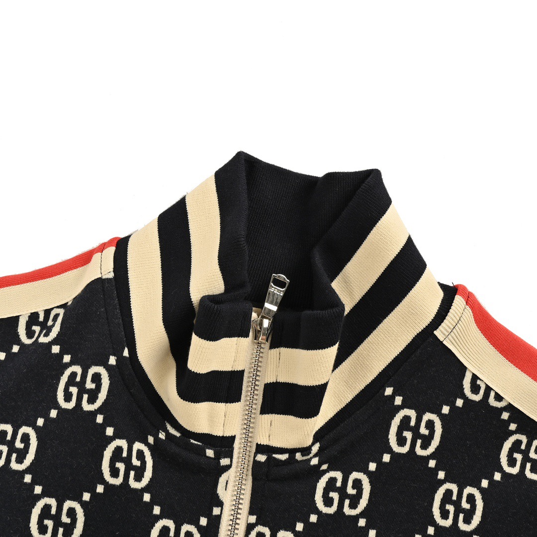 Gucci/古驰 经典满印提花logo套装外套-Chinese UA Cheap High Quatity Brand Clothes Bags handbags Sneakers wholesale wholesaler seller from China Factory suppliers Fashion Clothing Shoes best Quality Beautiful Price Gucci/古驰 经典满印提花logo套装外套
