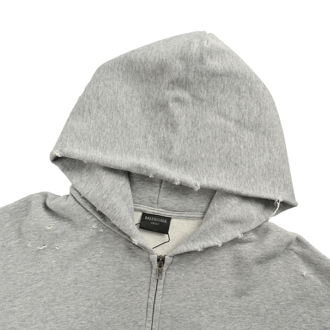 Balenciaga/巴黎世家 走秀款地球图案印花水洗做旧磨破拉链外套-Chinese UA Cheap High Quatity Brand Clothes Bags handbags Sneakers wholesale wholesaler seller from China Factory suppliers Fashion Clothing Shoes best Quality Beautiful Price Balenciaga/巴黎世家 走秀款地球图案印花水洗做旧磨破拉链外套
