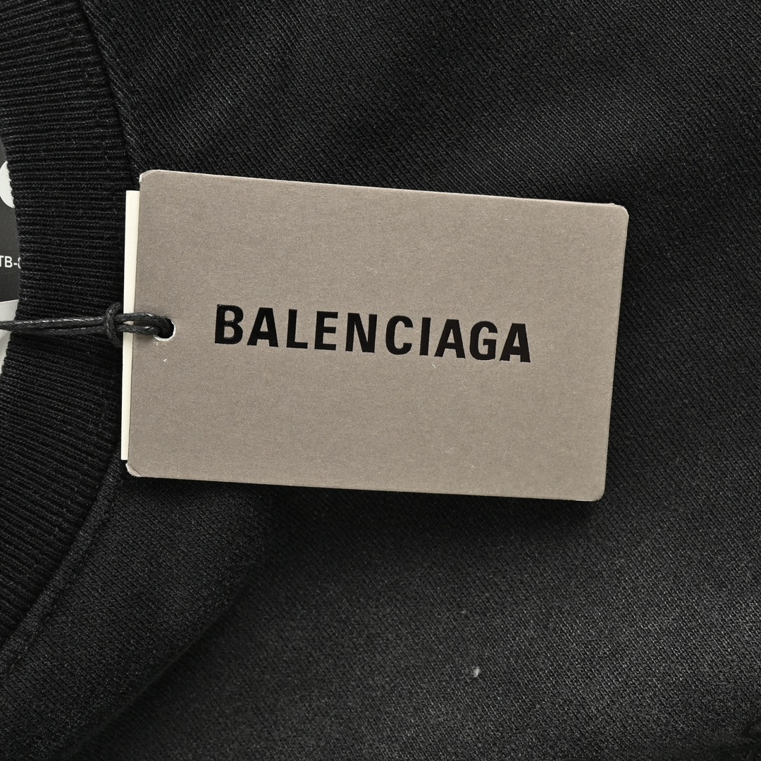 Balenciaga/巴黎世家 渐变水洗弹幕印花圆领卫衣-Chinese UA Cheap High Quatity Brand Clothes Bags handbags Sneakers wholesale wholesaler seller from China Factory suppliers Fashion Clothing Shoes best Quality Beautiful Price Balenciaga/巴黎世家 渐变水洗弹幕印花圆领卫衣