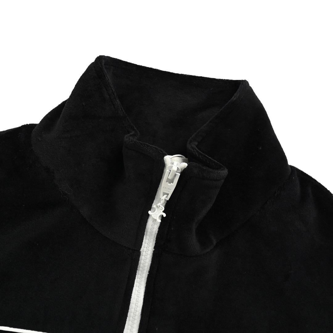Celine/赛琳 丝绒拉链外套 定织定染丝绒面料 Celine/赛琳 丝绒拉链外套 定织定染丝绒面料