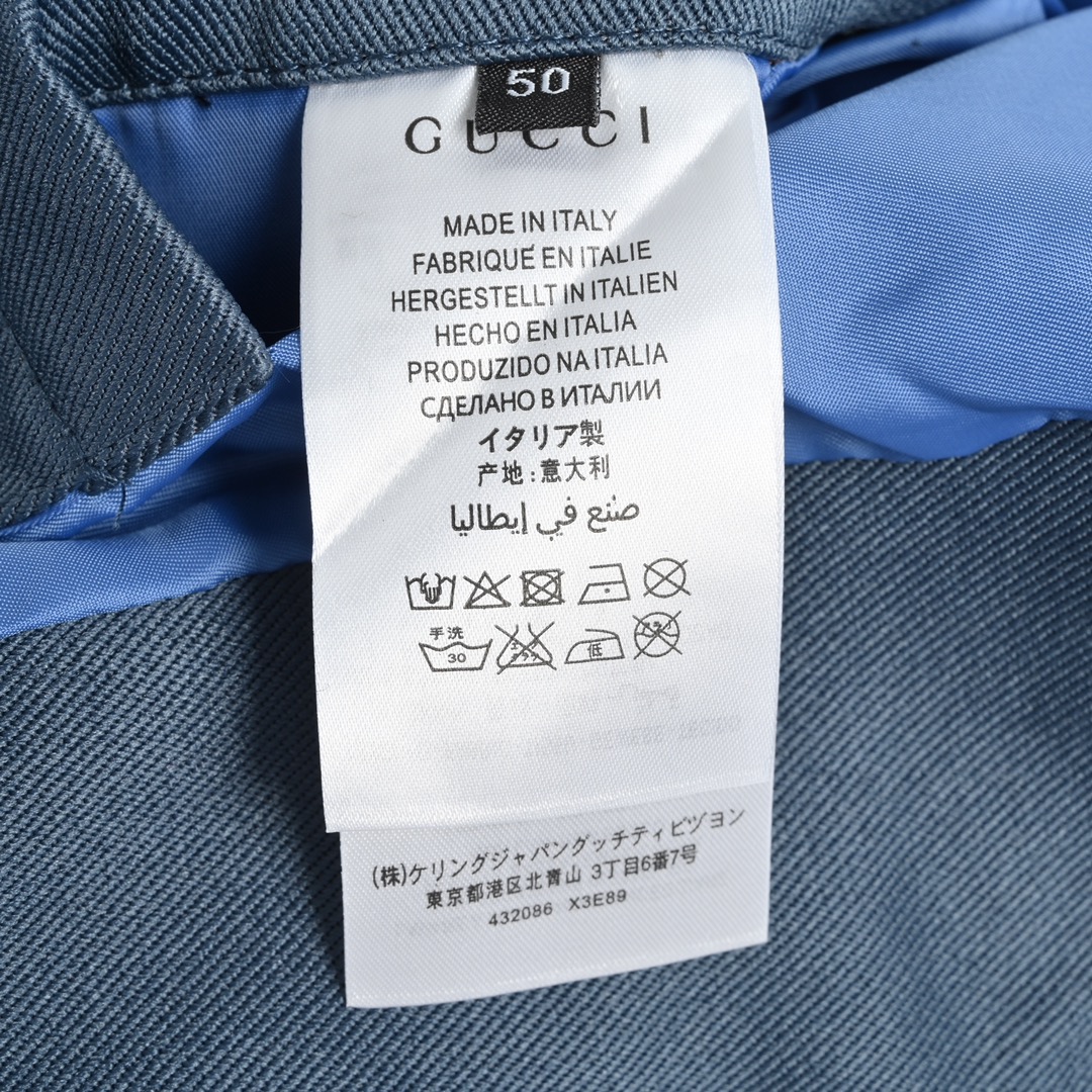Gucci /古驰 肩膀拼接织带复古夹克外套 Gucci /古驰 肩膀拼接织带复古夹克外套