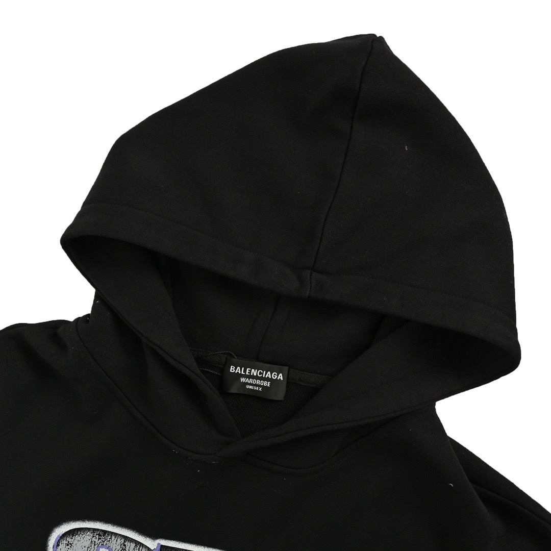 Balenciaga/巴黎世家 钻石字母印花连帽卫衣 Balenciaga/巴黎世家 钻石字母印花连帽卫衣