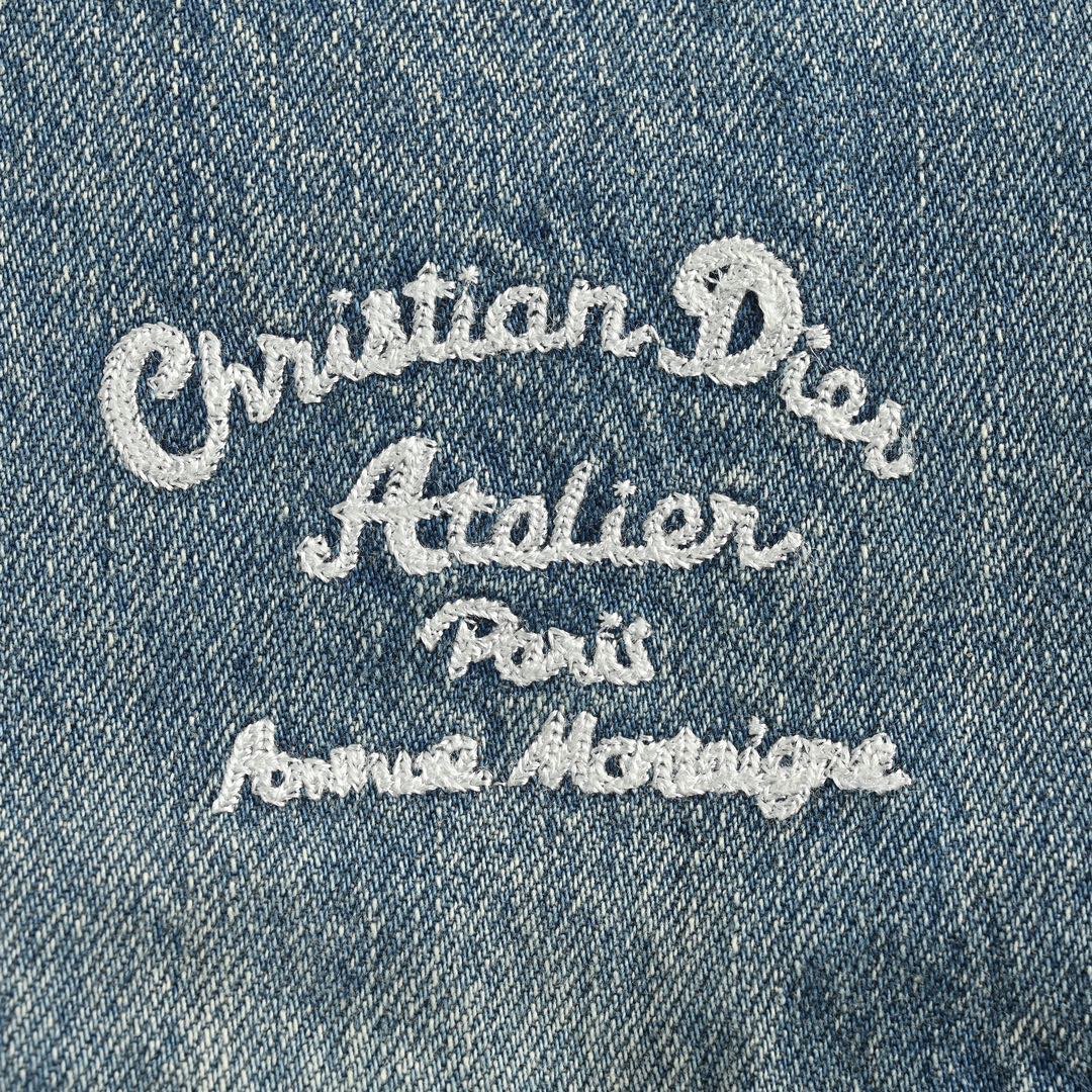 Dior /迪奥 23Fw 刺绣字母水洗拉链牛仔外套 Dior /迪奥 23Fw 刺绣字母水洗拉链牛仔外套