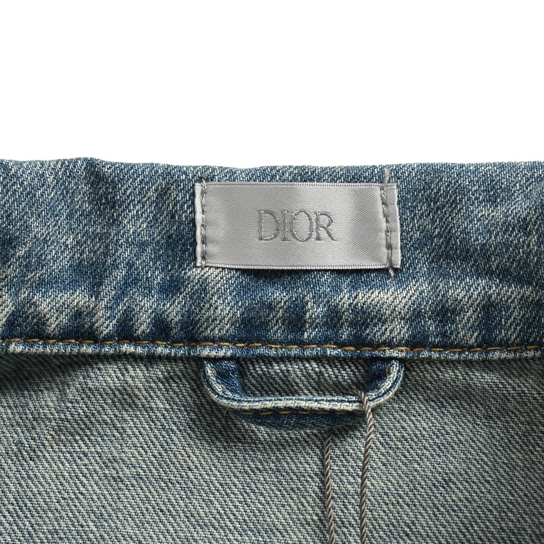 Dior /迪奥 23Fw 刺绣字母水洗拉链牛仔外套 Dior /迪奥 23Fw 刺绣字母水洗拉链牛仔外套