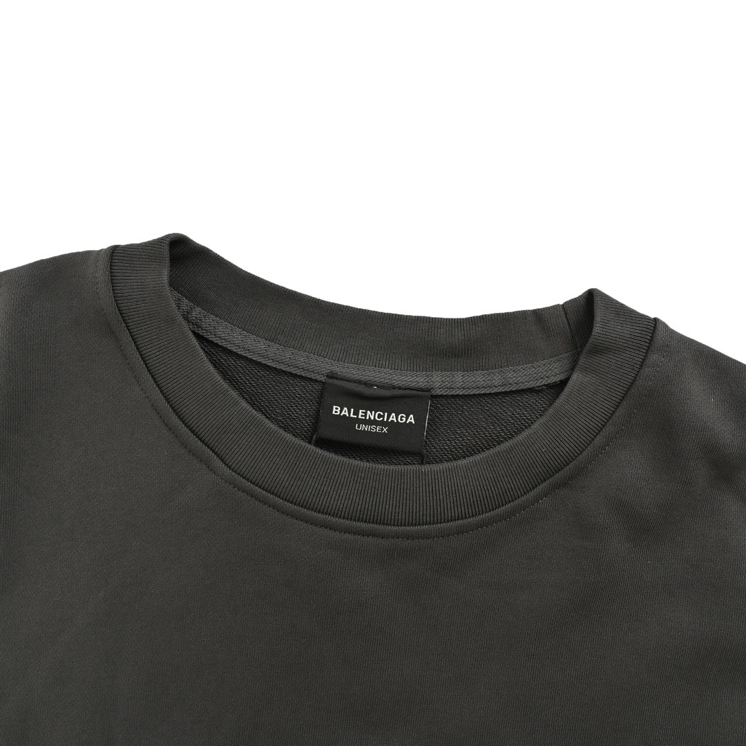 Balenciaga/巴黎世家 网址字母刺绣圆领卫衣 BAL.COM HOODIE大廓形连帽卫衣