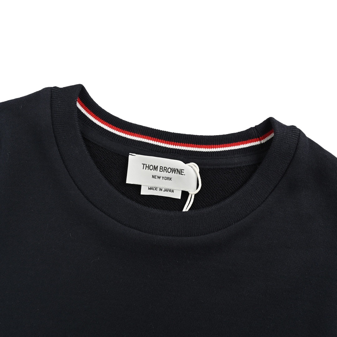 Thom Browne/汤姆布朗 四杠色织圆领卫衣-High Quatity Cheap Brand wholesale wholesaler seller Clothes Bags handbags Sneakers Top Fashion Clothing Shoes from China Factory Chinese suppliers best Quality Beautiful Price Thom Browne/汤姆布朗 四杠色织圆领卫衣