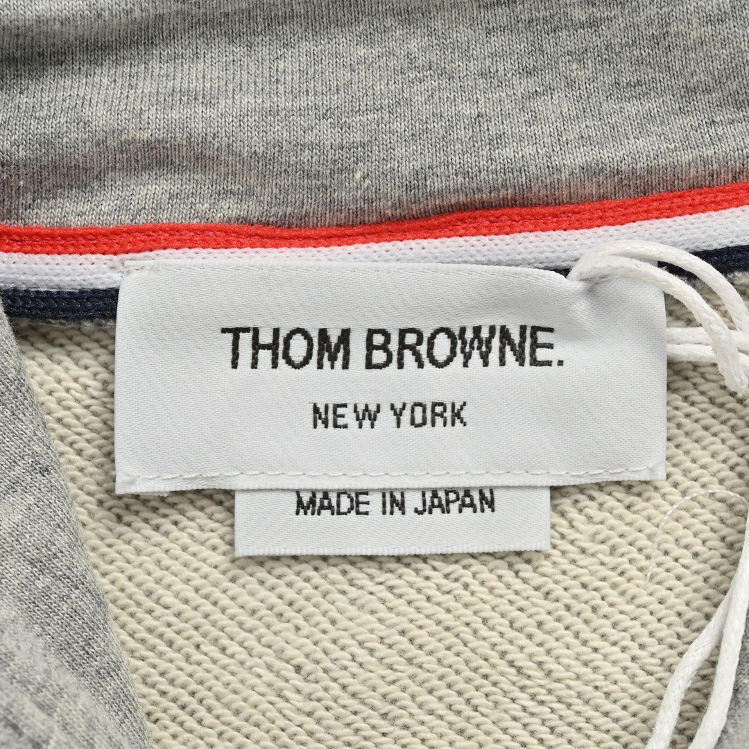 Thom Browne/汤姆布朗 四杠色织连帽卫衣-High Quatity Cheap Brand wholesale wholesaler seller Clothes Bags handbags Sneakers Top Fashion Clothing Shoes from China Factory Chinese suppliers best Quality Beautiful Price Thom Browne/汤姆布朗 四杠色织连帽卫衣