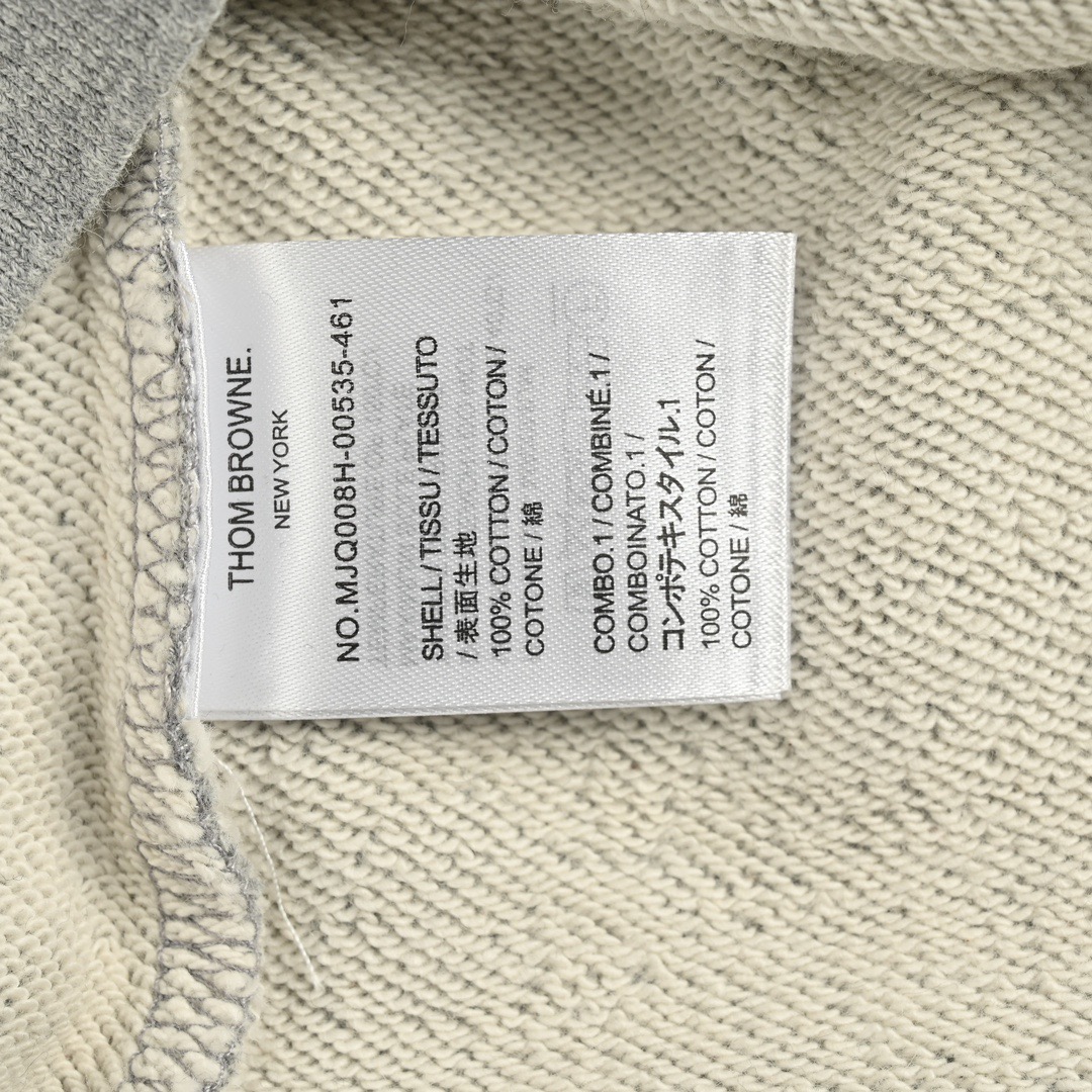 Thom Browne/汤姆布朗 四杠色织连帽卫衣-High Quatity Cheap Brand wholesale wholesaler seller Clothes Bags handbags Sneakers Top Fashion Clothing Shoes from China Factory Chinese suppliers best Quality Beautiful Price Thom Browne/汤姆布朗 四杠色织连帽卫衣