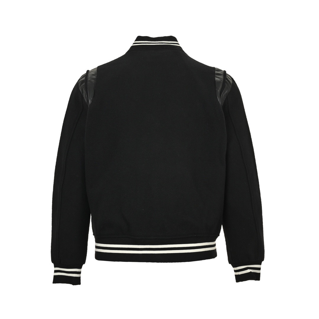Saint Laurent Paris SLP 圣罗兰 羊毛棒球服外套-High Quatity Cheap Brand wholesale wholesaler seller Clothes Bags handbags Sneakers Top Fashion Clothing Shoes from China Factory Chinese suppliers best Quality Beautiful Price Saint Laurent Paris SLP 圣罗兰 羊毛棒球服外套